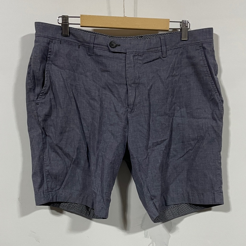 Ted baker London Men's Casual Chambray Shorts - Blue